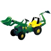 Rolly Toys 811076 RollyJunior John Deere Tractor met Lader en Graafarm - thumbnail