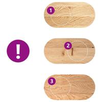 Tafelblad 80x40x2 cm ovaal massief eikenhout - thumbnail