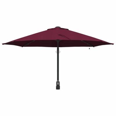 VidaXL Tuinparasol bordeaux rood 248 x 248 x 148 cm polyester en staal