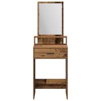 Kaptafel met lade Oud Hout 50 x 41 x 140 cm Bewerkt hout - thumbnail