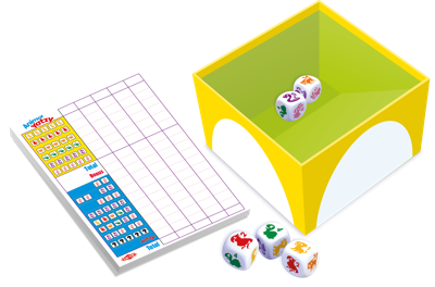 Tactic dobbelspel Animal Yatzy junior 12,4 x 8 cm