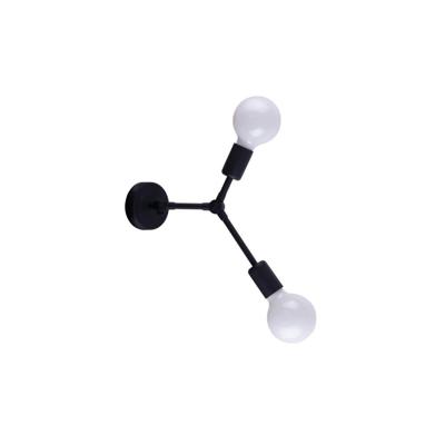 Lyora Zwart wandlampjeTwig - 9141