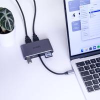 iggual Hub C 8 en 1 2xHDMI 2xUSB 2xSD RJ45 PD100W - thumbnail