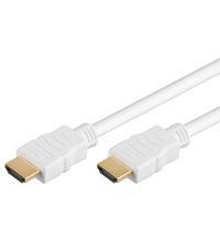 HDMI kabel wit - 1.4 - High Speed - Geschikt voor 4K Ultra HD 2160p en 3D-weergave - Beschikt over Ethernet - 5 meter - Wit