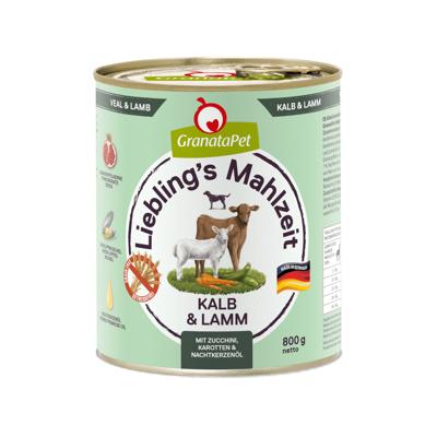 GRANATAPET Liebling's Mahlzeit Veal and lamb - natvoer voor honden - 800g