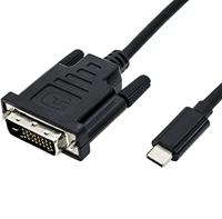 ROLINE USB type C - DVI adapterkabel, M/M, 1 m - thumbnail