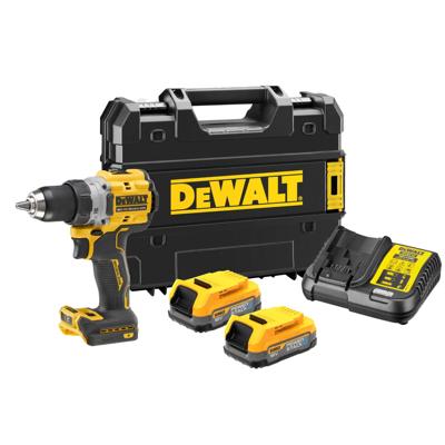 DeWALT DCD800E2T Compacte accu schroefboormachine 18V XR 1.7Ah POWERSTACK in TSTAK