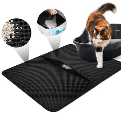 Nobleza Kattenbakmat met filter - 45x60 cm - Zwart