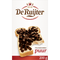 De Ruijter Chocoladevlokken Puur 200g bij Jumbo - thumbnail