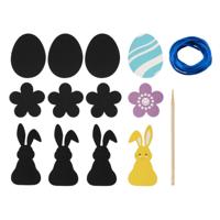 Creative Craft Group Scratch hangers pasen, 9st. - thumbnail
