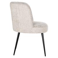 Richmond Eetkamerstoel 'Morton' Chenille, kleur Naturel - thumbnail