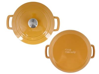 Cosy & Trendy Braadpan Fontestic Gietijzer Amber Gold Ø 28 cm / 8 Liter - Geëmailleerd