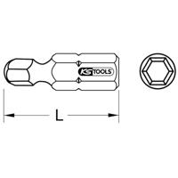 KS Tools 911.3720 Inbus-bit Gereedschapsstaal Vernikkeld C 6.3 1 stuk(s) - thumbnail