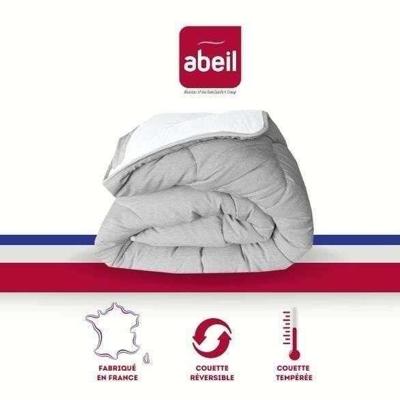 ABEIL TWEE-TOON Gehard dekbed 220x240cm - Wit en grijs gemêleerd - thumbnail