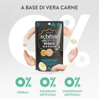 Schesir After Dark Velvet mousse kip & kwartelei 80g - thumbnail