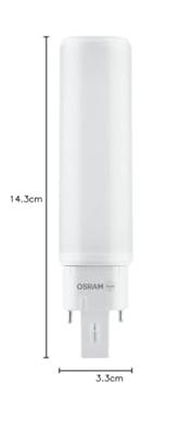 OSRAM HOMELIGHTING 4058075558663 LED-lamp Energielabel F (A - G) G24q-1 6 W = 13 W Warmwit (Ø x l) 33 mm x 143 mm 1 stuk(s) OSRAM HOMELIGHTING 4058075558663 LED-lamp Energielabel F (A - G) G24q-1 6 W = 13 W Warmwit (Ø x l) 33 mm x 143 mm 1 stuk(s)