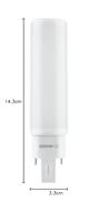 OSRAM HOMELIGHTING 4058075558663 LED-lamp Energielabel F (A - G) G24q-1 6 W = 13 W Warmwit (Ø x l) 33 mm x 143 mm 1 stuk(s) - thumbnail