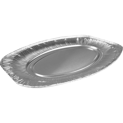 Depa Schaal | cateringschaal | aluminium | ovaal | 350x245x21mm | zilver | 50 stuks