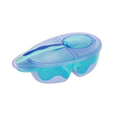 Baby mode voedsel Bowl set (blauw paars)