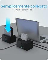 ICY BOX IB-1122-U3-B 1x SATA zu USB 3.2 Gen 1 schwarz - Gehäuse - USB 3.0 - thumbnail