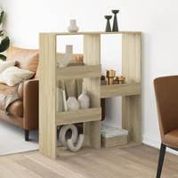 Kamerscherm 100x33x115 cm bewerkt hout sonoma eikenkleurig - thumbnail