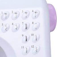 EMERIO Naaimachine met vrije arm Emerio SEW-121820 - Nähmaschine - 12 Stiche LED-lamp Wit, Lila - thumbnail