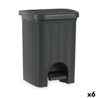 Pedaalemmer Stefanplast Elegance Grijs Plastic 20 L (6 Stuks) Pedaalemmer Stefanplast Elegance Grijs Plastic 20 L (6 Stuks)