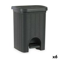 Pedaalemmer Stefanplast Elegance Grijs Plastic 20 L (6 Stuks) - thumbnail