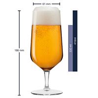 Leonardo Bierglazen Puccini - 410 ml - 6 stuks - thumbnail