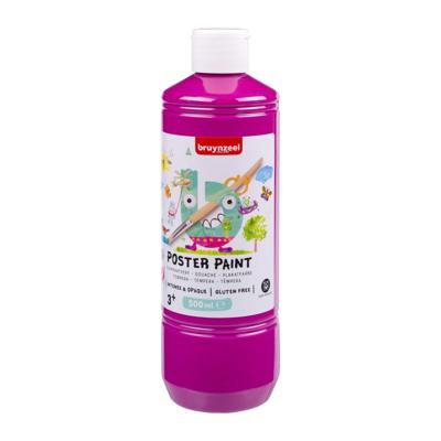 Bruynzeel • gouache poster paint 500ml diep roze