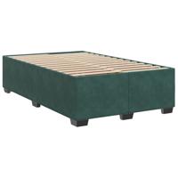 Boxspring met matras fluweel donkergroen 120x200 cm - thumbnail