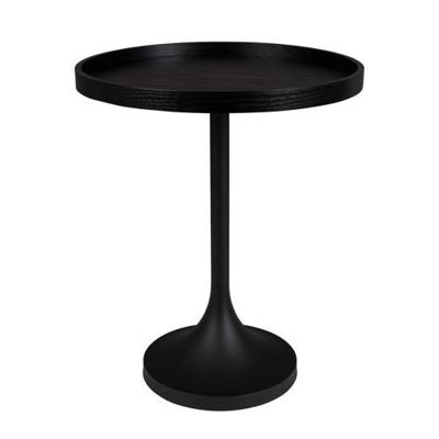 Zuiver Ronde Bijzettafel 'Jason' 46cm, kleur Zwart