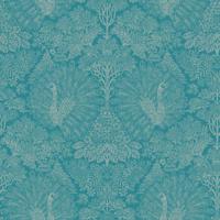 Dutch Wallcoverings Behang Escapade Pauw Groen/Blauw A222-14 - thumbnail