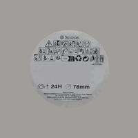 Bolkaars rustiek d8 cm lichtgrijs Spaas - Spaas - thumbnail