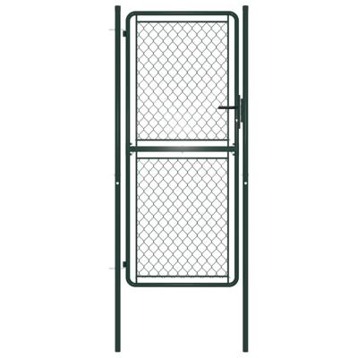 VidaXL Tuinpoort staal 100x175 cm groen