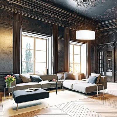 Steinhauer HanglampSparkled Ø 50cm effen wit - 8151ZW