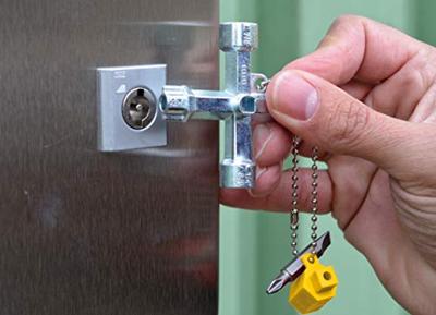 C.K T4455 Schakelkastsleutel 12 in 1 Schakelkastsleutel Zinkspuitgietwerk 1 stuk(s)