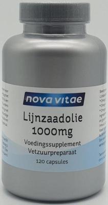 Nova Vitae Lijnzaadolie 1000mg puur (flaxseed oil) 120 Capsules