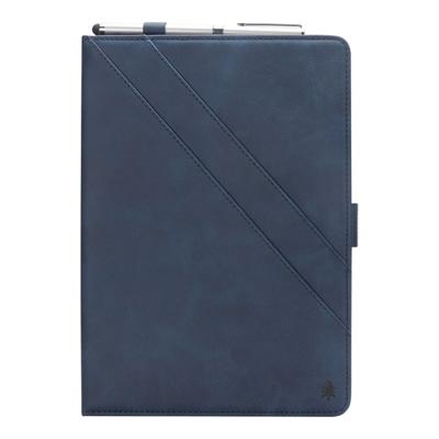 Shop4 - iPad Pro 12.9 (2018) Hoes - Book Cover Retro Donker Blauw