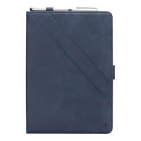 Shop4 - iPad Pro 12.9 (2018) Hoes - Book Cover Retro Donker Blauw - thumbnail