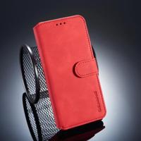 Dg. MING retro olie kant horizontale flip case voor Huawei P20 met houder & kaartsleuven & portemonnee (rood) - thumbnail