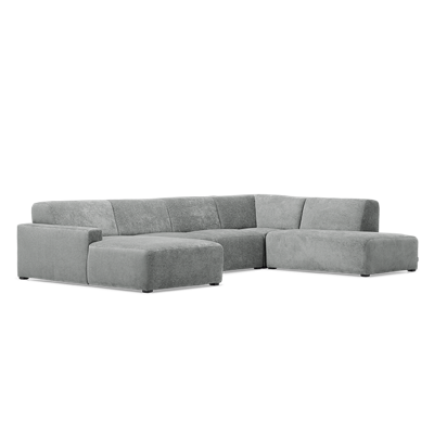 U-Bank Soho Grijs Stof U-Bank Soho Grijs Stof