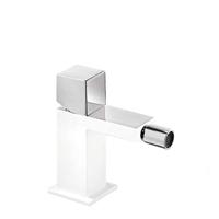 Bidetkraan Tres Cuadro | Opbouw | Mengkraan | 1-knop | Vierkant | Wit chroom - thumbnail