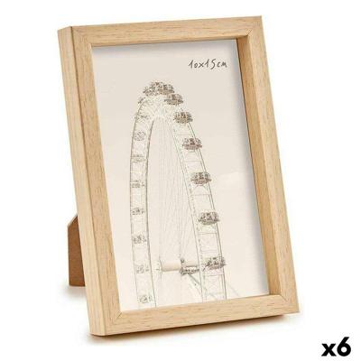 Fotolijsten WPC1020ML-1 Bruin Natuurlijk Plastic (6 Stuks)