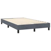 Boxspring met matras en LED fluweel donkergrijs 120x220 cm - thumbnail