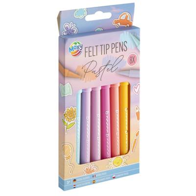 Creative Craft Group Viltstiften pastel, 8st.