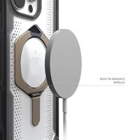 Urban Armor Gear Plasma XTE MagSafe Kickstand Case Backcover Apple iPhone 16 Pro Grijs, Transparant, Titaan MagSafe compatible - thumbnail