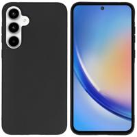 Accezz Color Backcover Samsung Galaxy A35 Telefoonhoesje Zwart - thumbnail