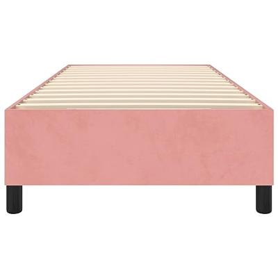 Bedframe fluweel roze 90x190 cm Bedframe fluweel roze 90x190 cm