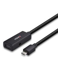 USB-C-kabel LINDY 43356 5 m Zwart - thumbnail